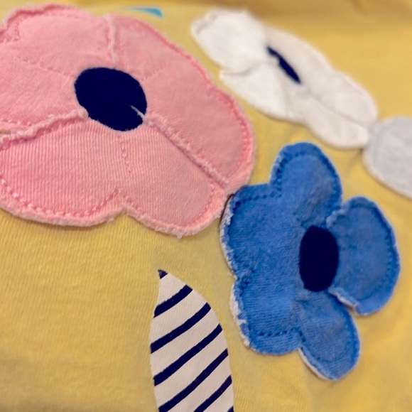 First impressions 100% cotton flower patch Long Sleeve Tee size::4T - Picture 5 of 7